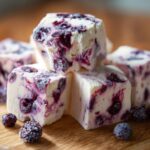 Blaubeer Joghurt Wuerfel Genuss