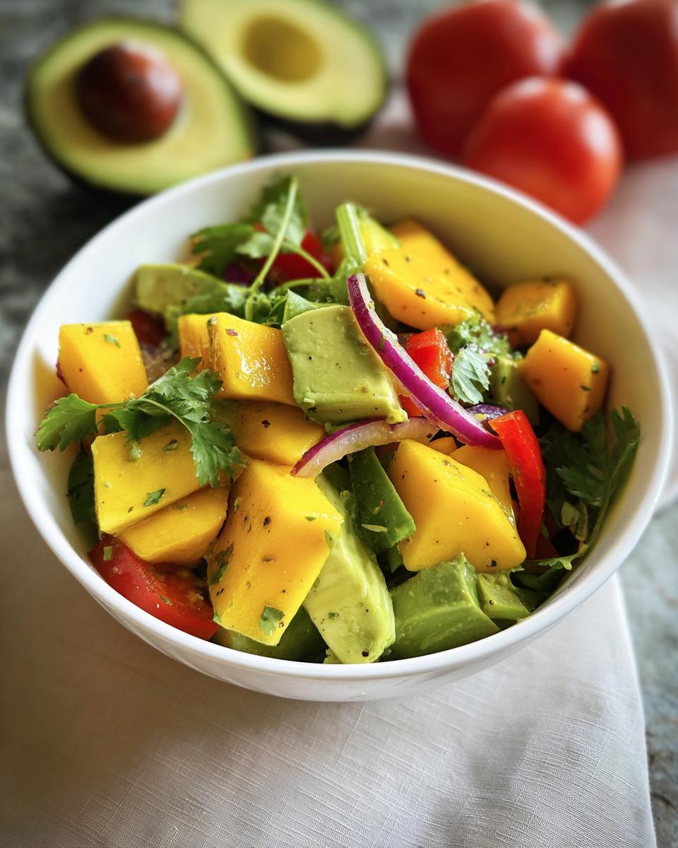 Bunter Avocado-Mango-Salat - detail 2