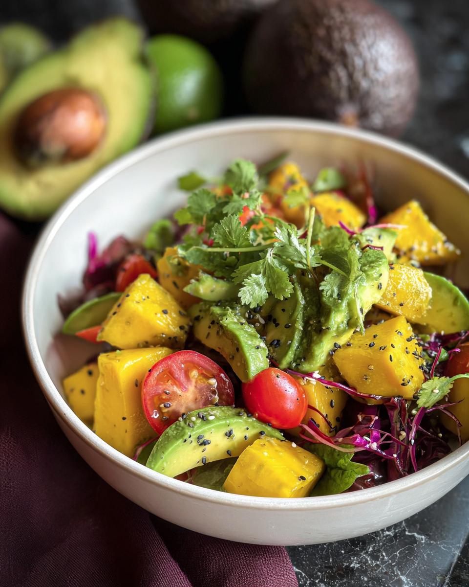 Bunter Avocado-Mango-Salat - detail 3