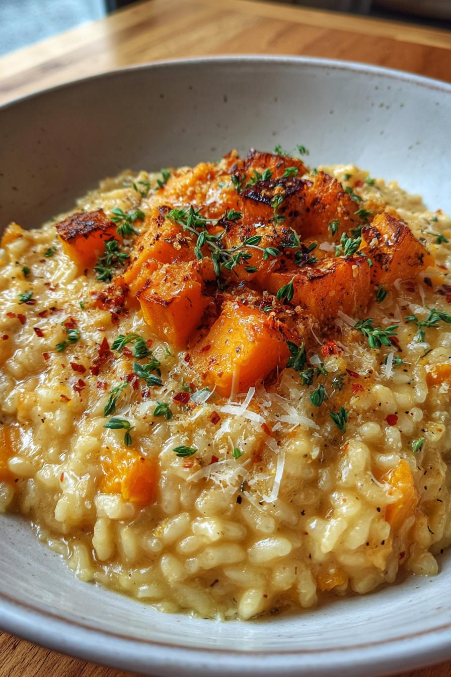 Butternut Kürbis Risotto: 1 traumhaftes Rezept