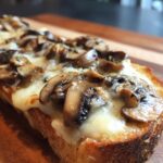 Champignon Käse Stulle Brot Genuss