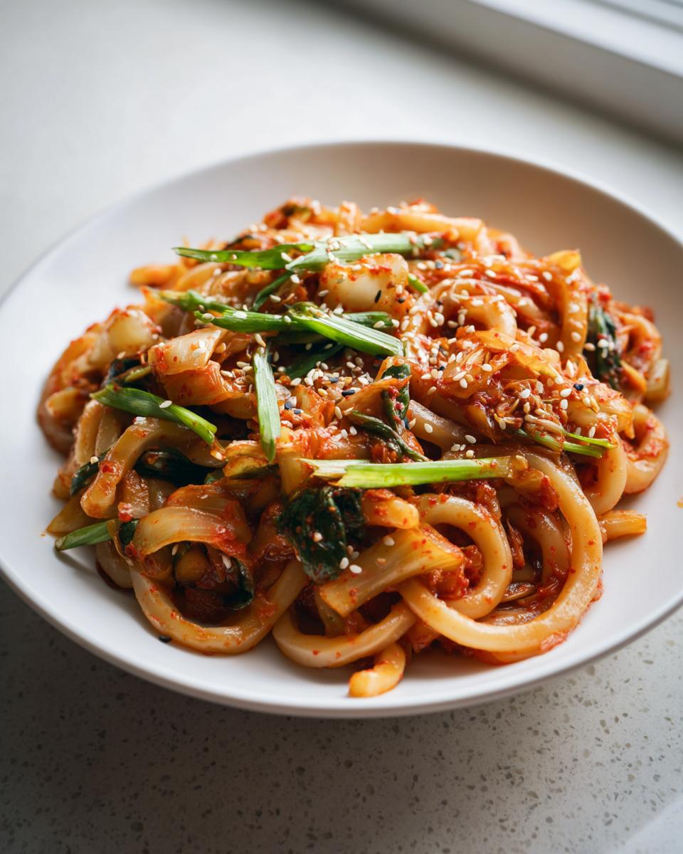 Kimchi-Udon Nudelgericht - detail 1