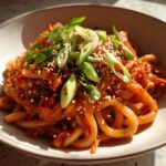 Kimchi-Udon Nudelgericht