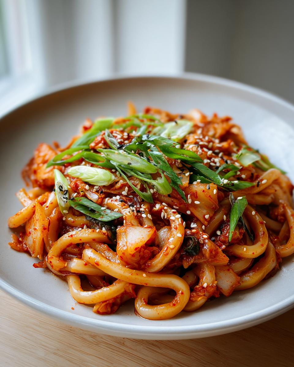 Kimchi-Udon Nudelgericht - detail 2