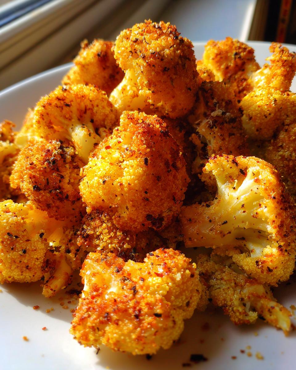 Köstliche gebackene Parmesan-Cauliflower-Bisse - detail 3