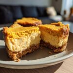 Mini Vegane Kürbis Käsekuchen