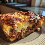 Spanischer Kuchen mit Chorizo Feta