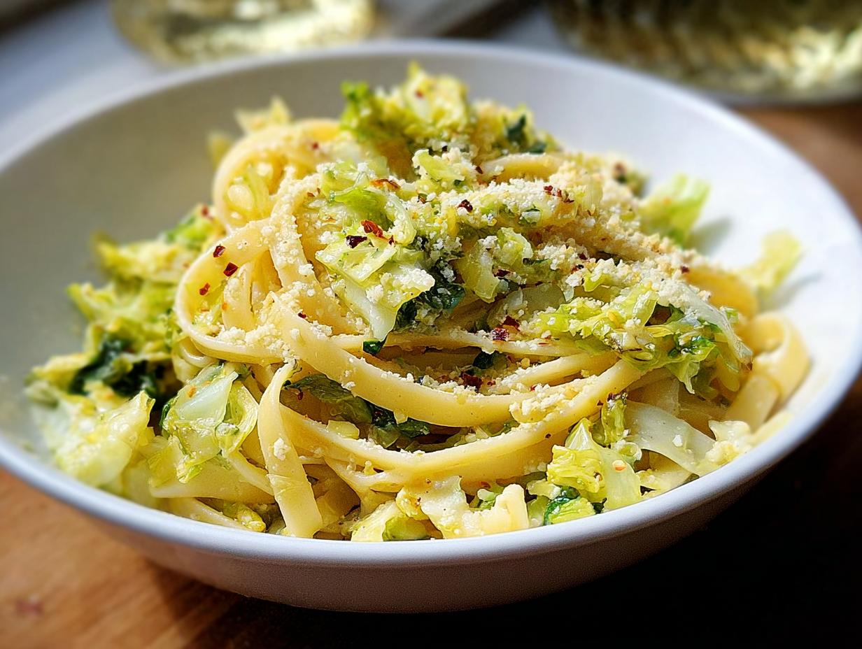 In 25 Min zur köstlichen Spitzkohl-Pasta, unglaublich