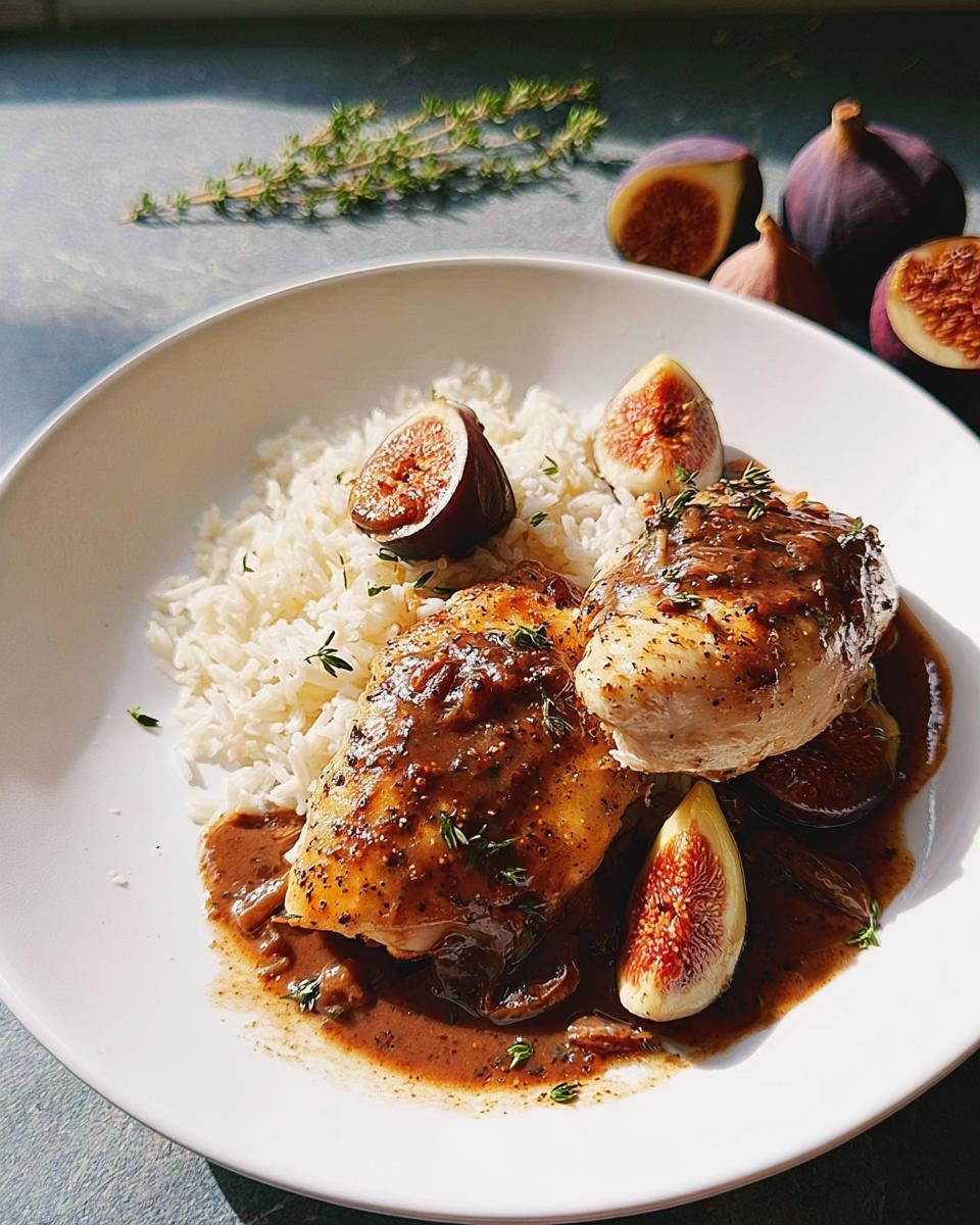 Hähnchenbrustfilet mit Glühweinsauce und Feigen - detail 3